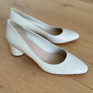 Loeffler Randall Women's Ina Pump in Off-White Patent Size 7